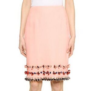 Mother‎ of Pearl Pink Leah Embellished Skirt Sz S 4